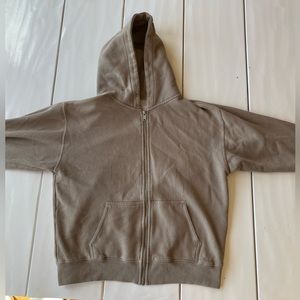 Brown zipper hoodie